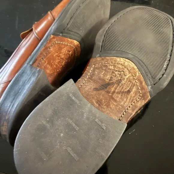 Johnson & Murphy E-Collection Mens Brown Loafers Shoes Sz. 10.5 Made In Italy - Picture 6 of 7